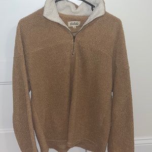 teddy bear half zip pullover